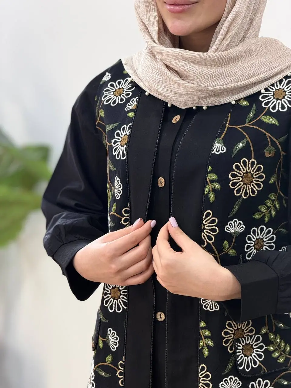 ست دو تیکه تونیک و وست سوزندوزی